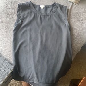 Dressy, silky black tank top